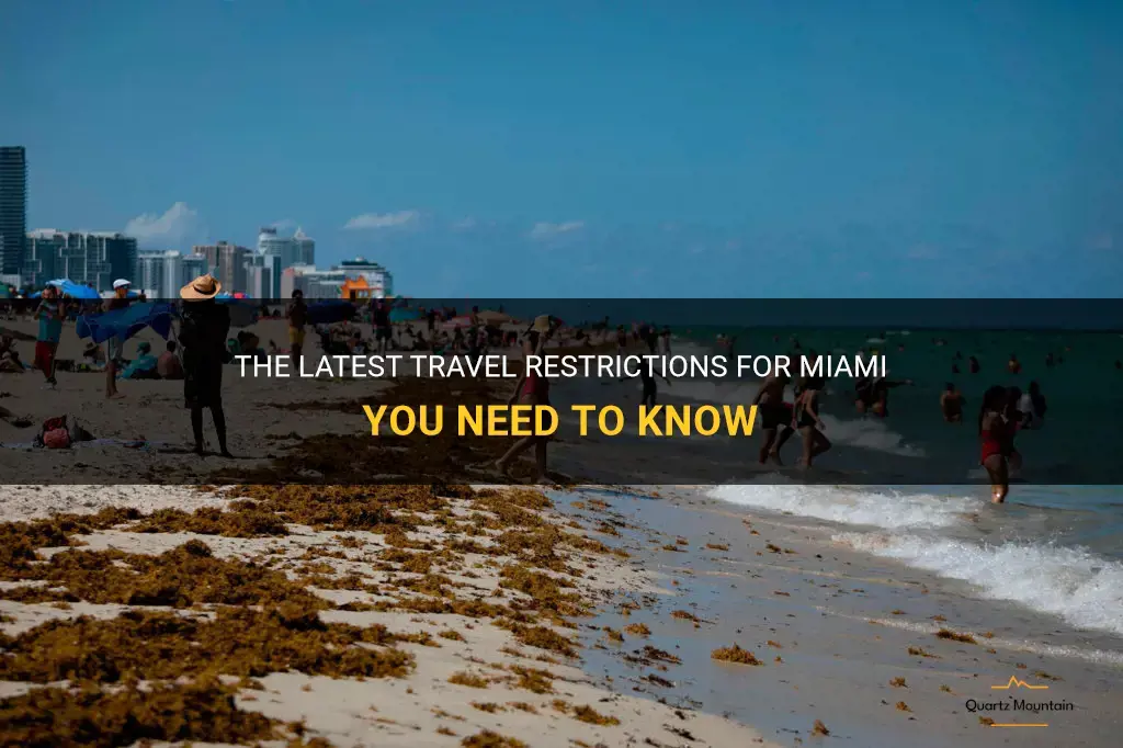 travel restrictions for miami