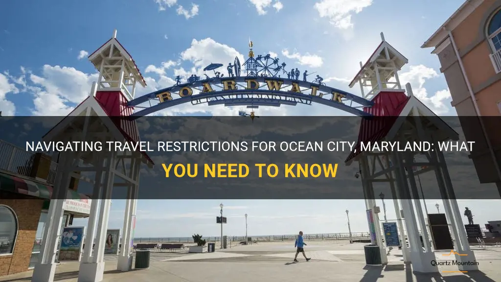 travel restrictions for ocean city maryland