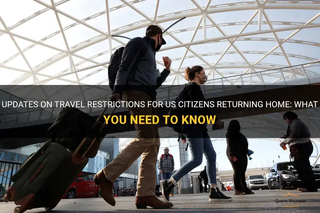 travel restrictions for returning us citizens