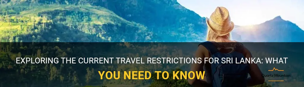 travel restrictions for sri lanka