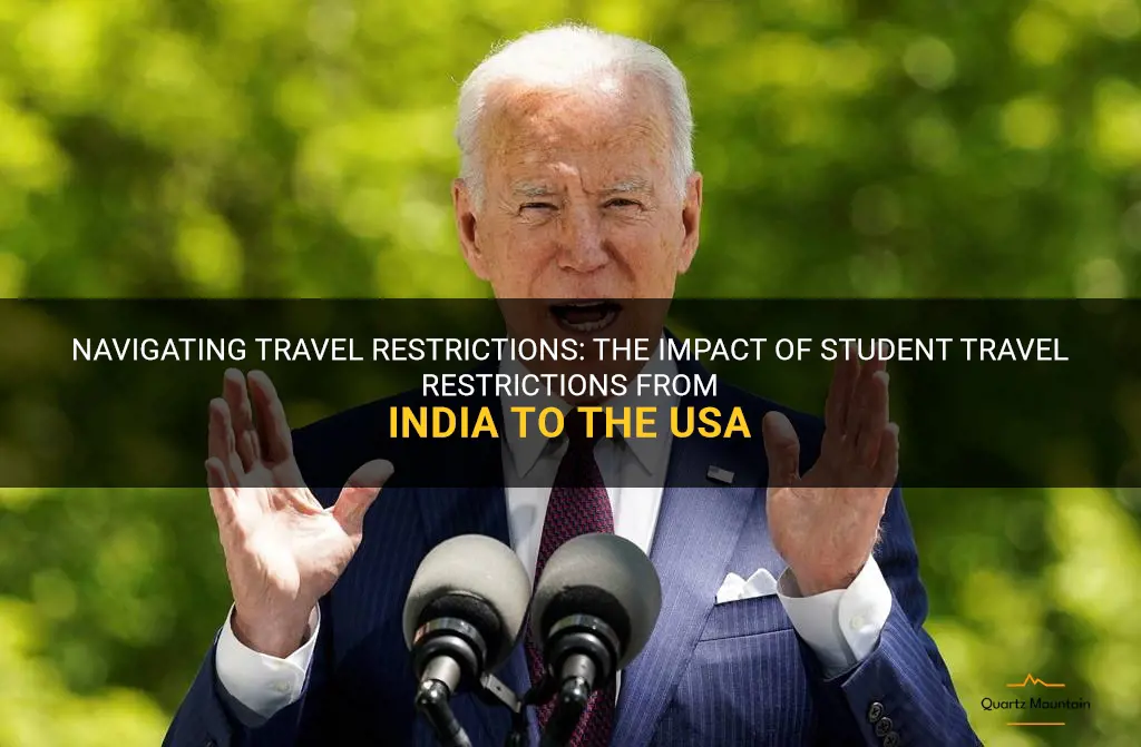 travel restrictions for students from india to usa