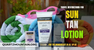 Navigating Travel Restrictions: How to Pack Sun Tan Lotion for Your Vacation