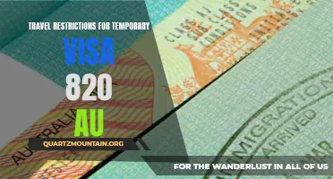 Understanding the Travel Restrictions for Temporary Visa 820 AU: What You Need to Know