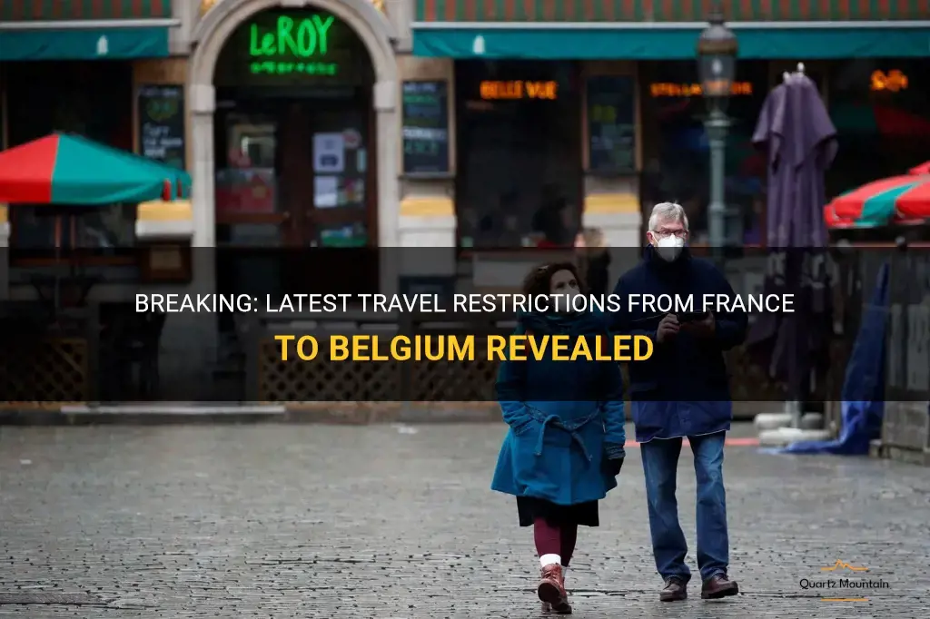 travel restrictions france to belgium