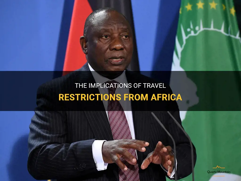 travel restrictions from africa