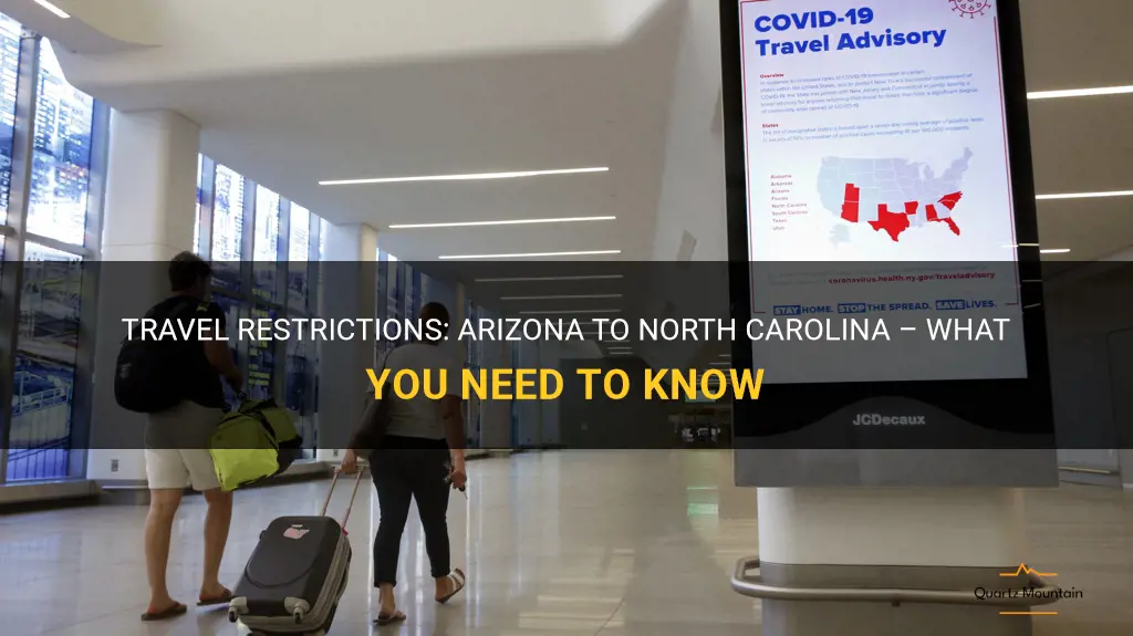 travel restrictions from arizona to north carolina