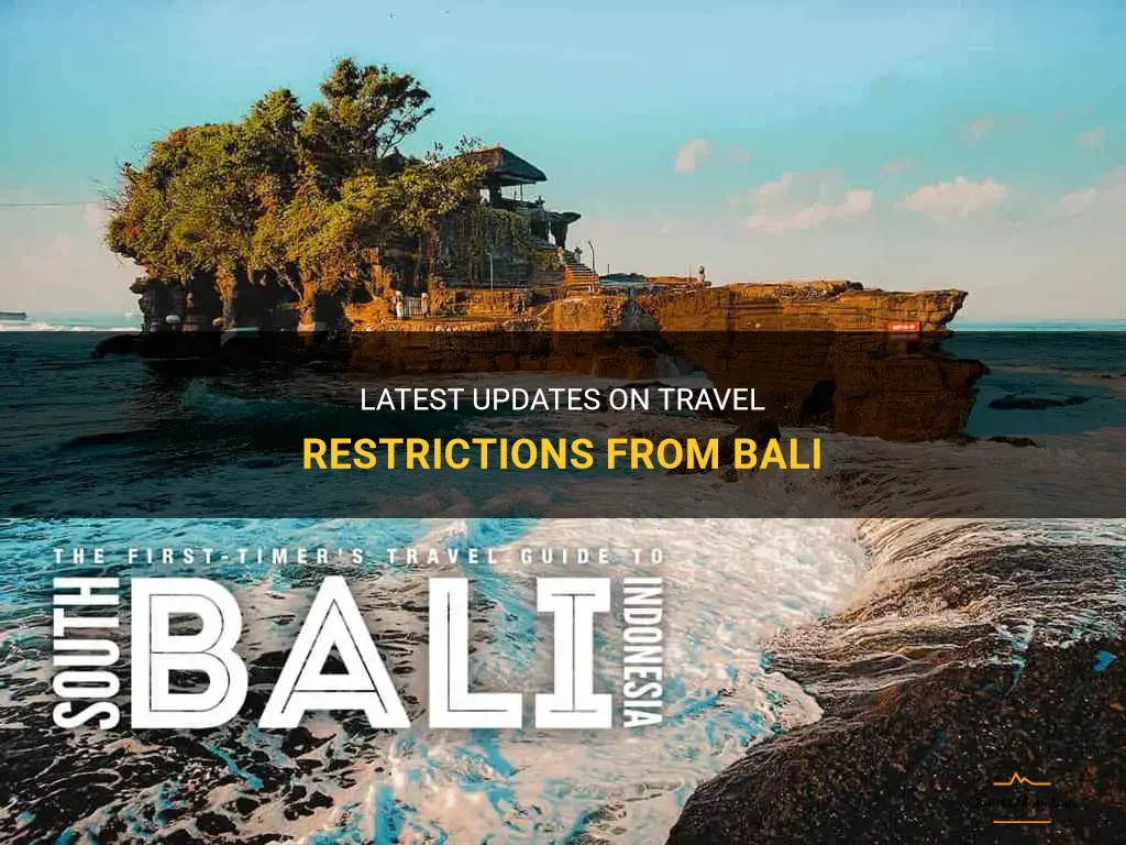 travel restrictions from bali
