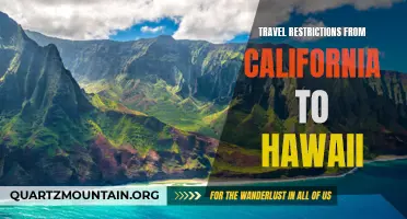 Navigating the Travel Restrictions from California to Hawaii: What You Need to Know
