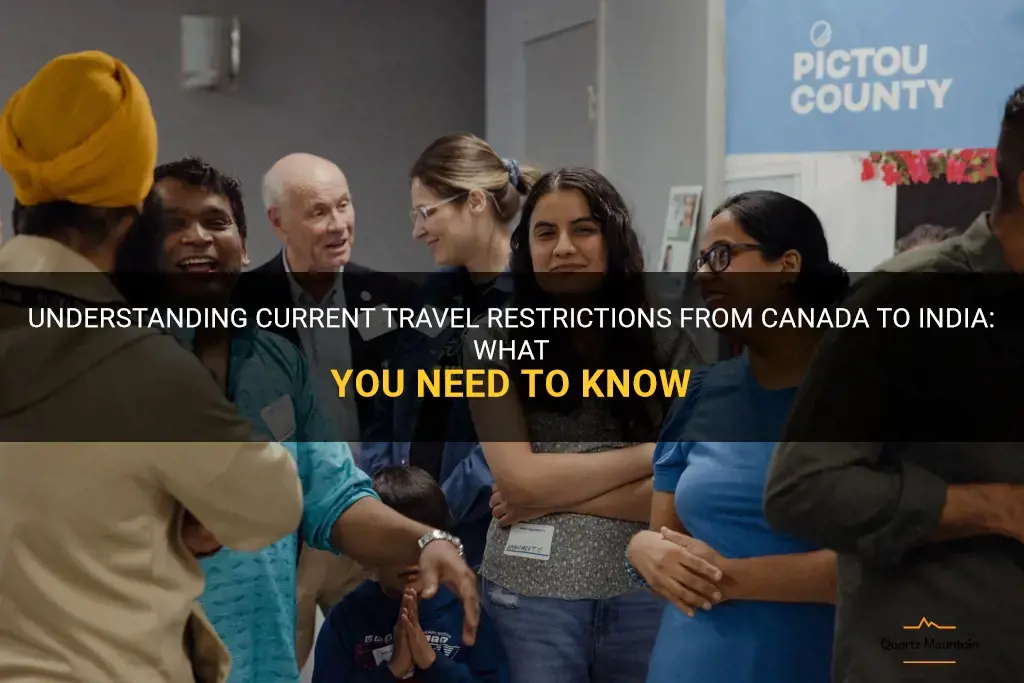 travel restrictions from canada to india