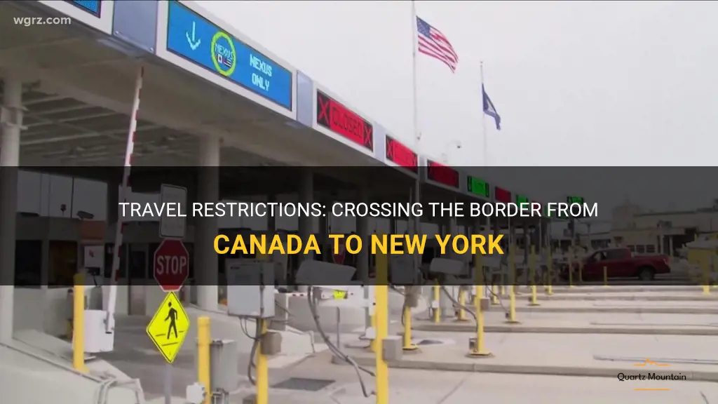 travel restrictions from canada to new york