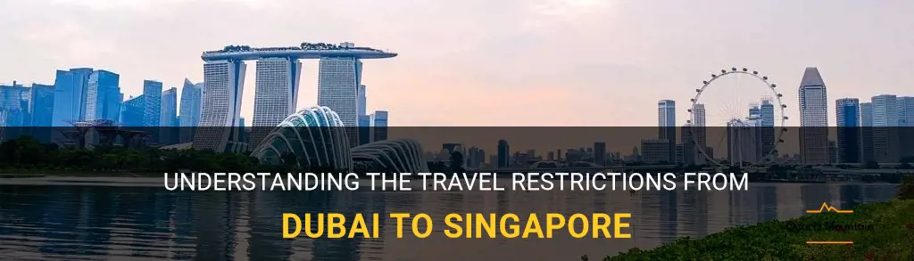 travel restrictions from dubai to singapore