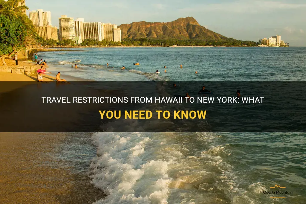 travel restrictions from hawaii to new york