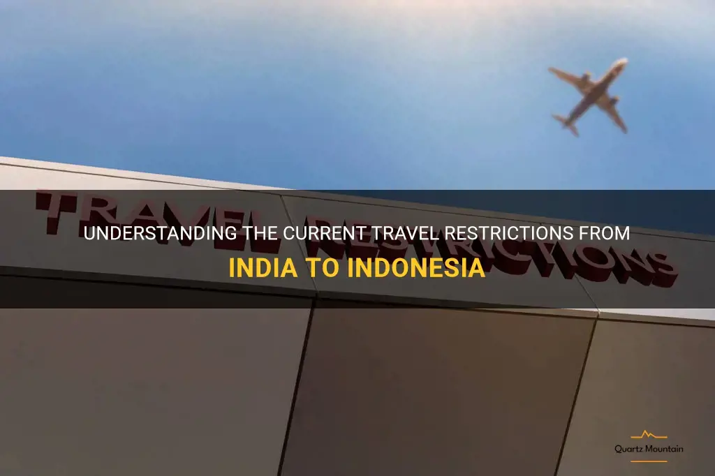 travel restrictions from india to indonesia