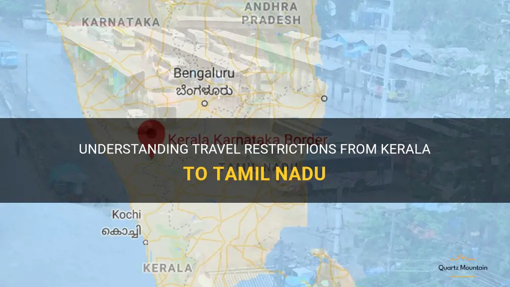 travel restrictions from kerala to tamil nadu