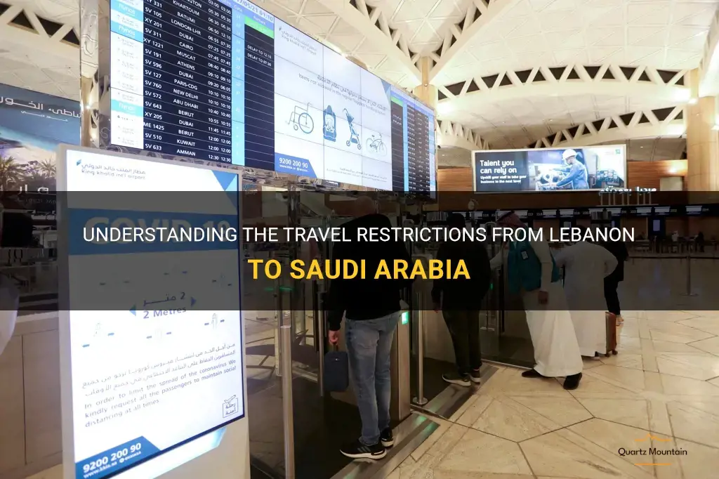 travel restrictions from lebanon to saudi arabia