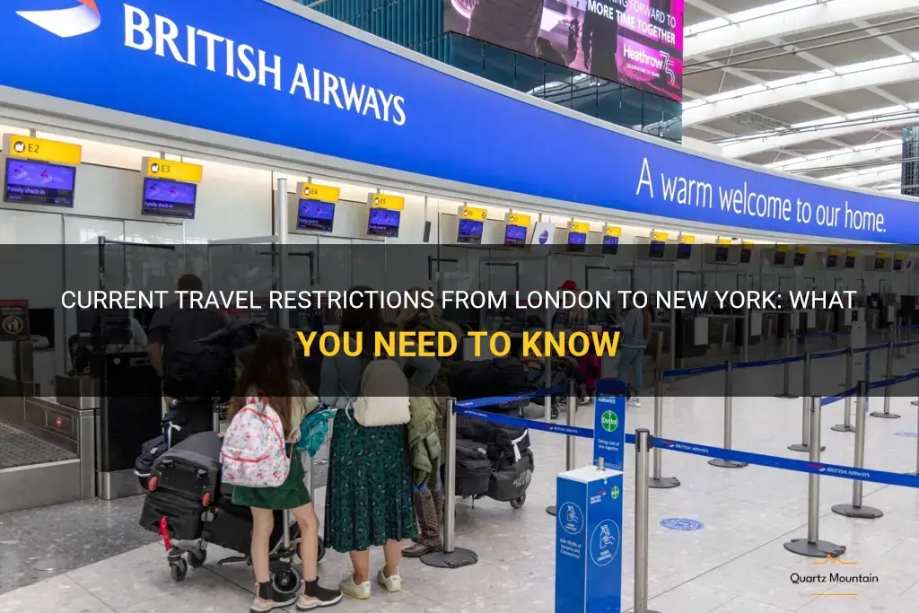 travel restrictions from london to new york