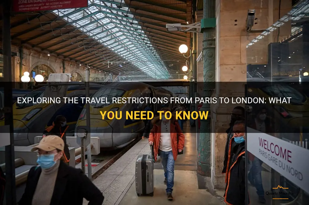 travel restrictions from paris to london