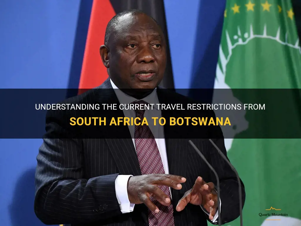 travel restrictions from south africa to botswana