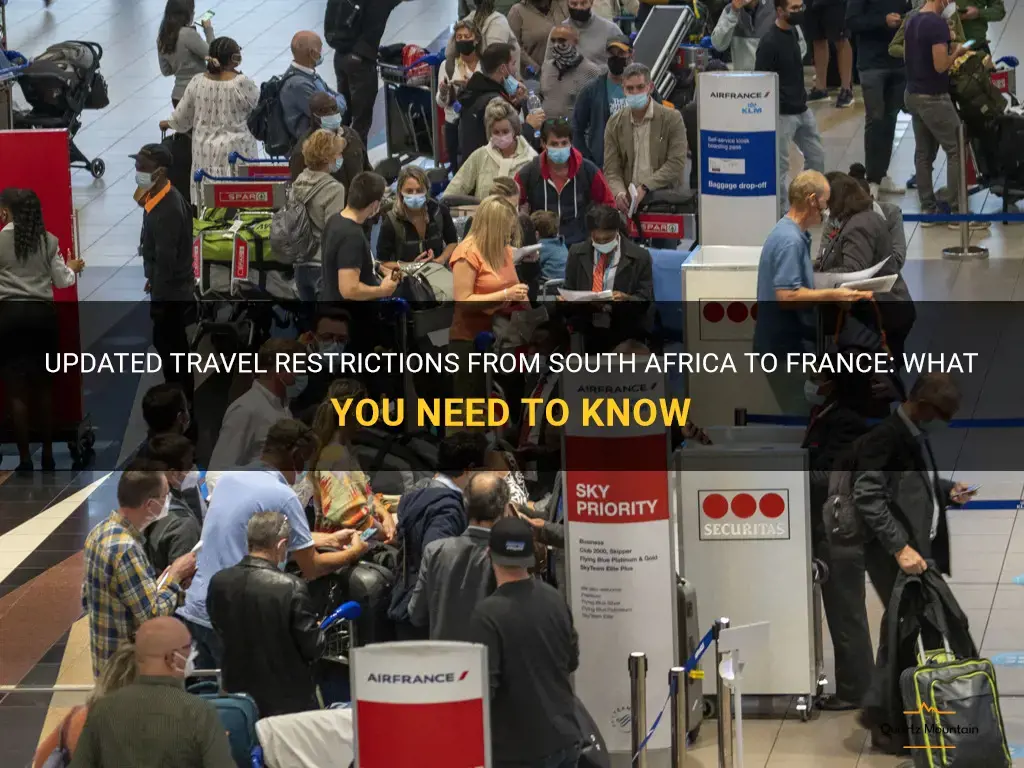 travel restrictions from south africa to france