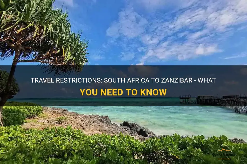 travel restrictions from south africa to zanzibar
