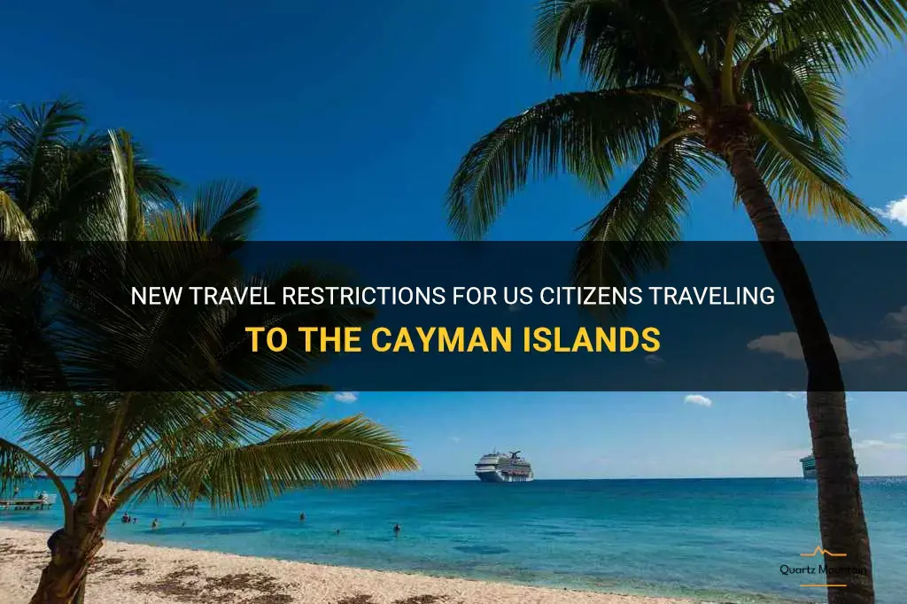 travel restrictions from us to cayman islands