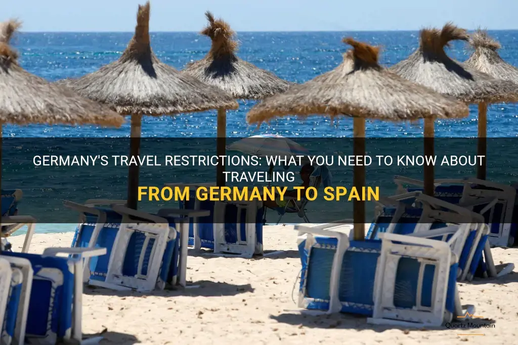 travel restrictions germany to spain