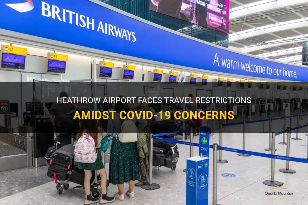 travel restrictions heathrow airport