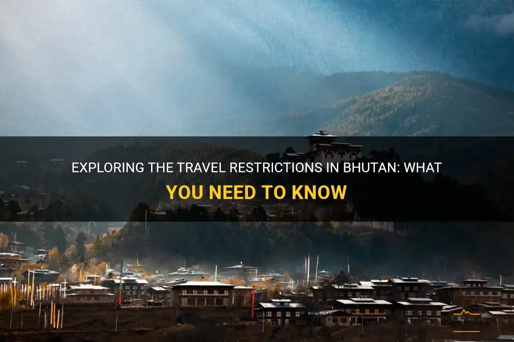 travel restrictions in bhutan