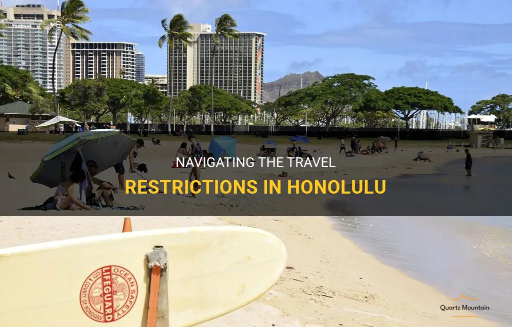 travel restrictions in honolulu
