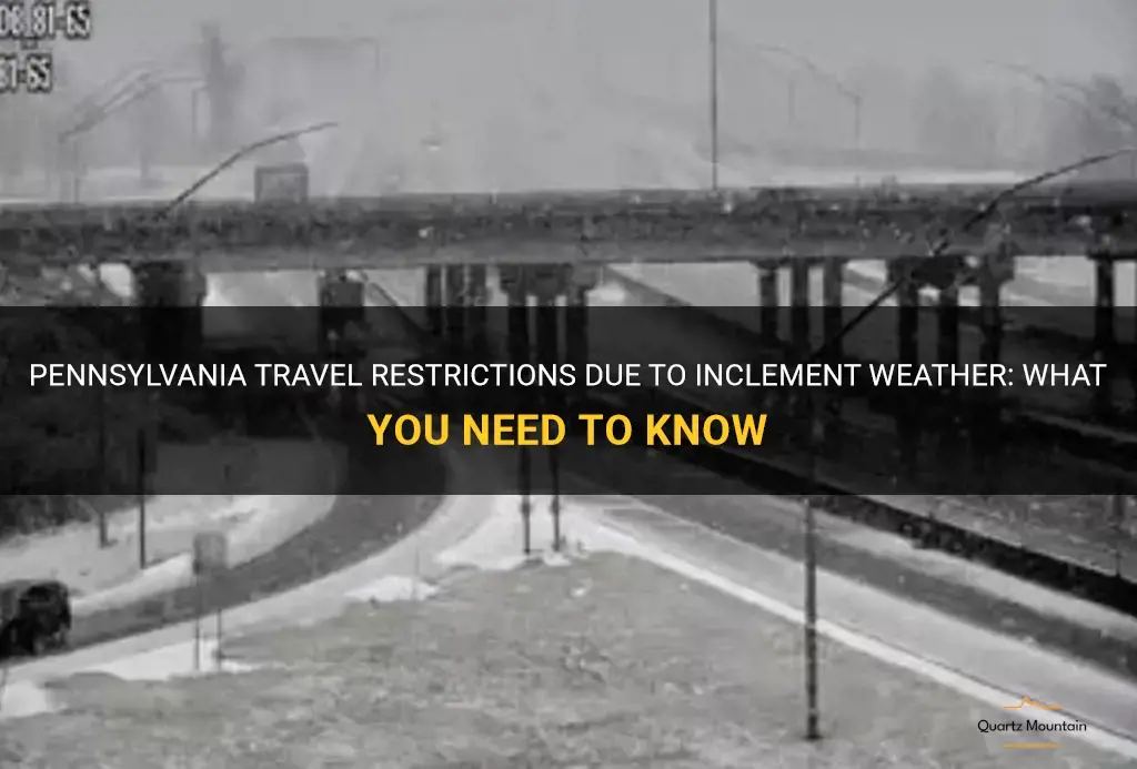 travel restrictions in pa due to weather