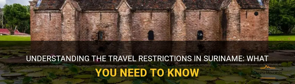 travel restrictions in suriname