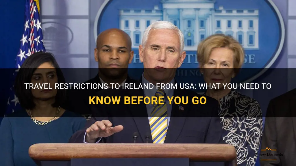 travel restrictions to ireland from usa