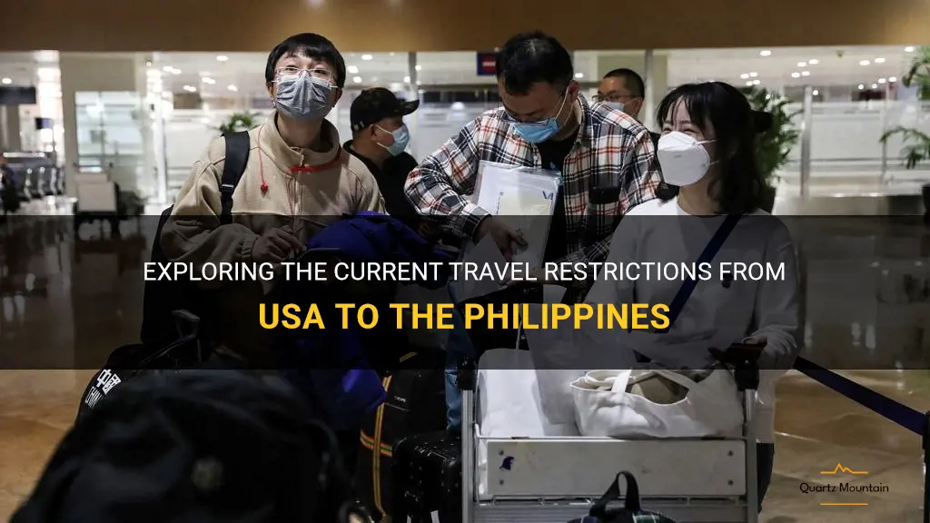 travel restrictions to philippines from usa