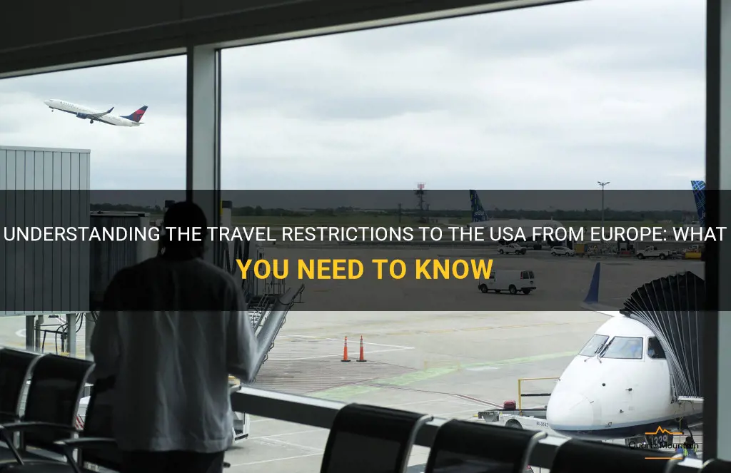 travel restrictions to usa from europe