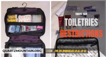 Navigating Travel Size Toiletries Restrictions: What You Need to Know