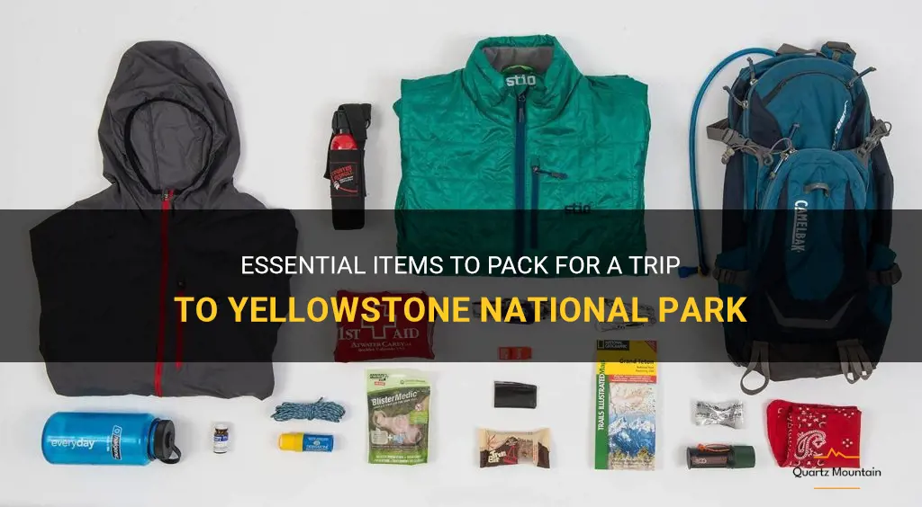 traveling to yellowstone what to pack