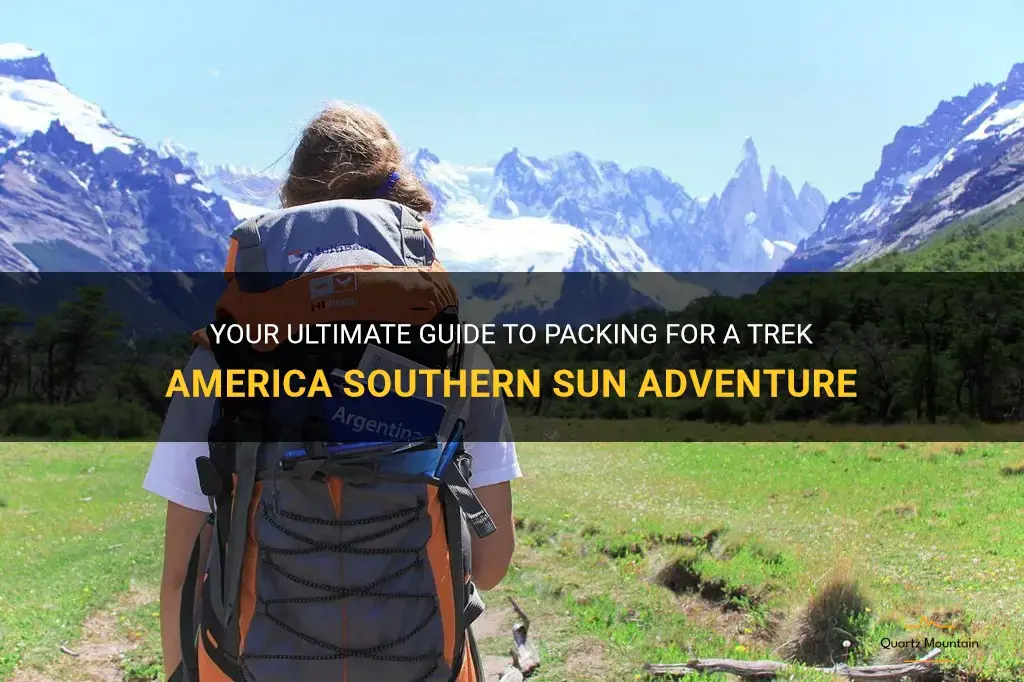 trek america southern sun what to pack