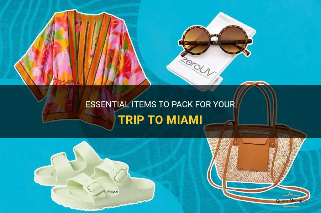 trip to miami what to pack