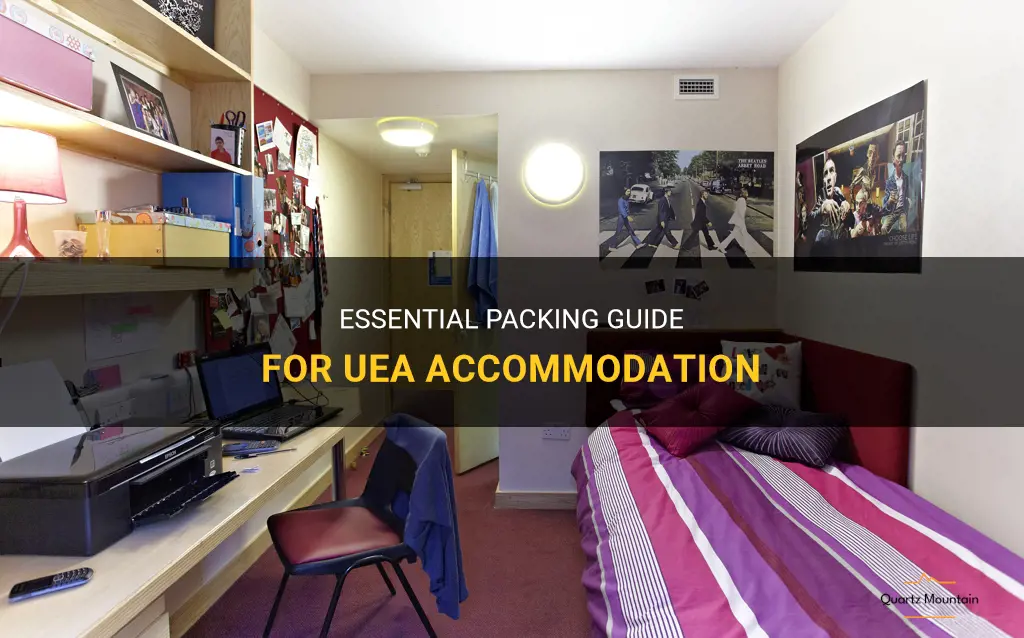 uea accommodation what to pack