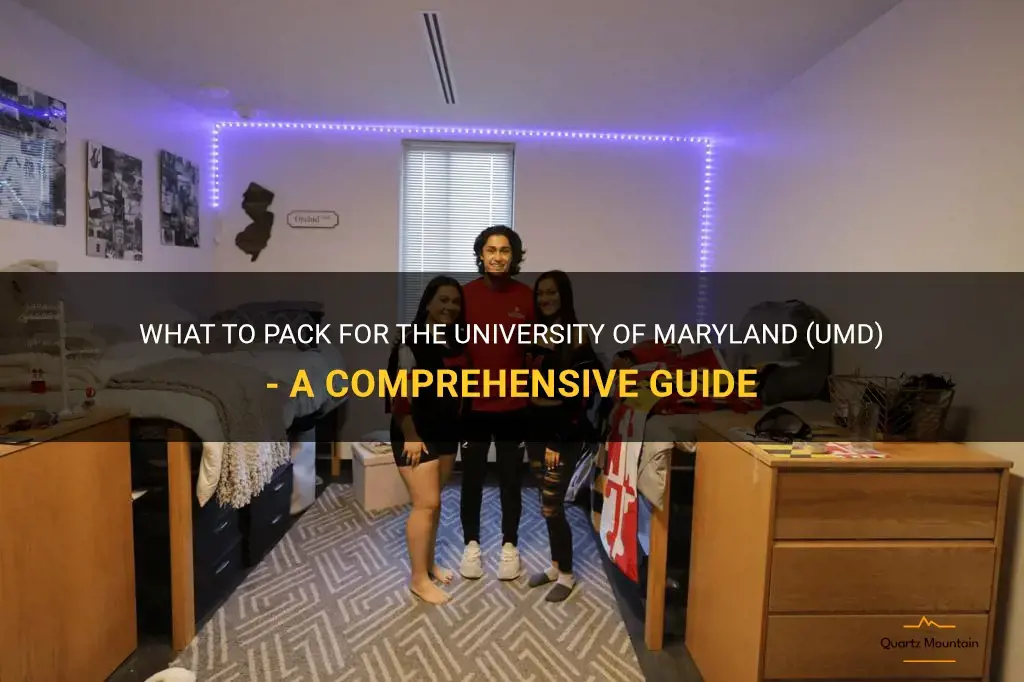 umd what to pack