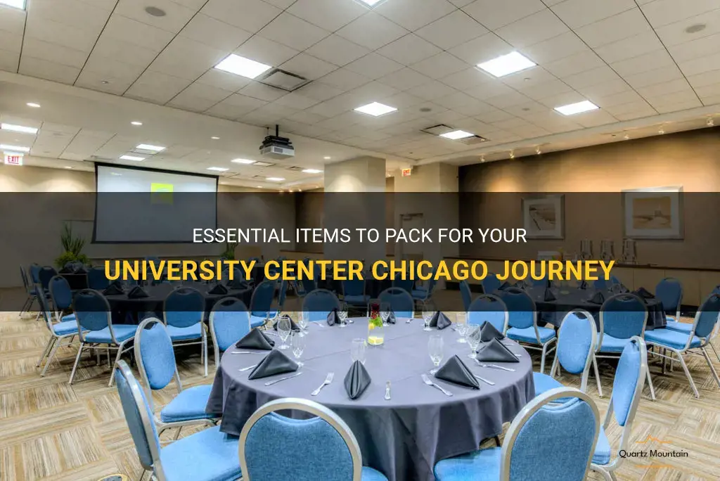 university center chicago what to pack