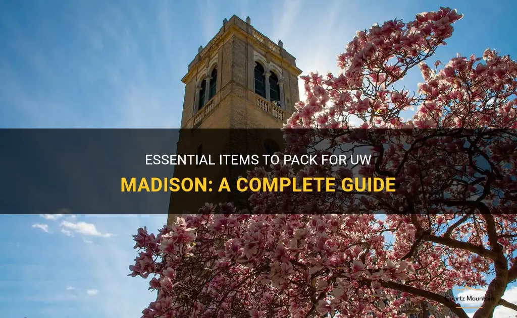 uw madison what to pack