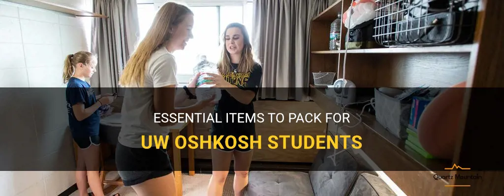uw oshkosh what to pack