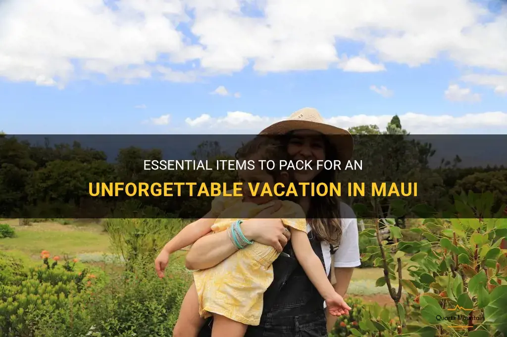 vacation in maui what to pack