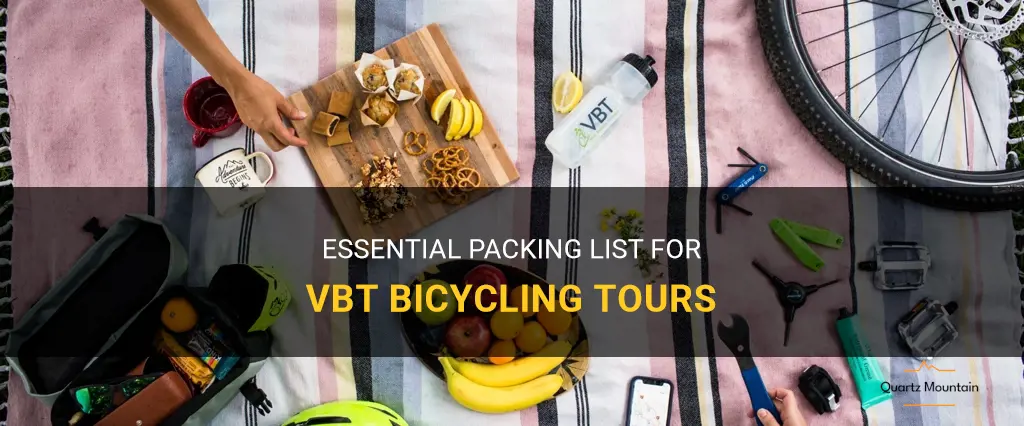 vbt bicycling tours what to pack
