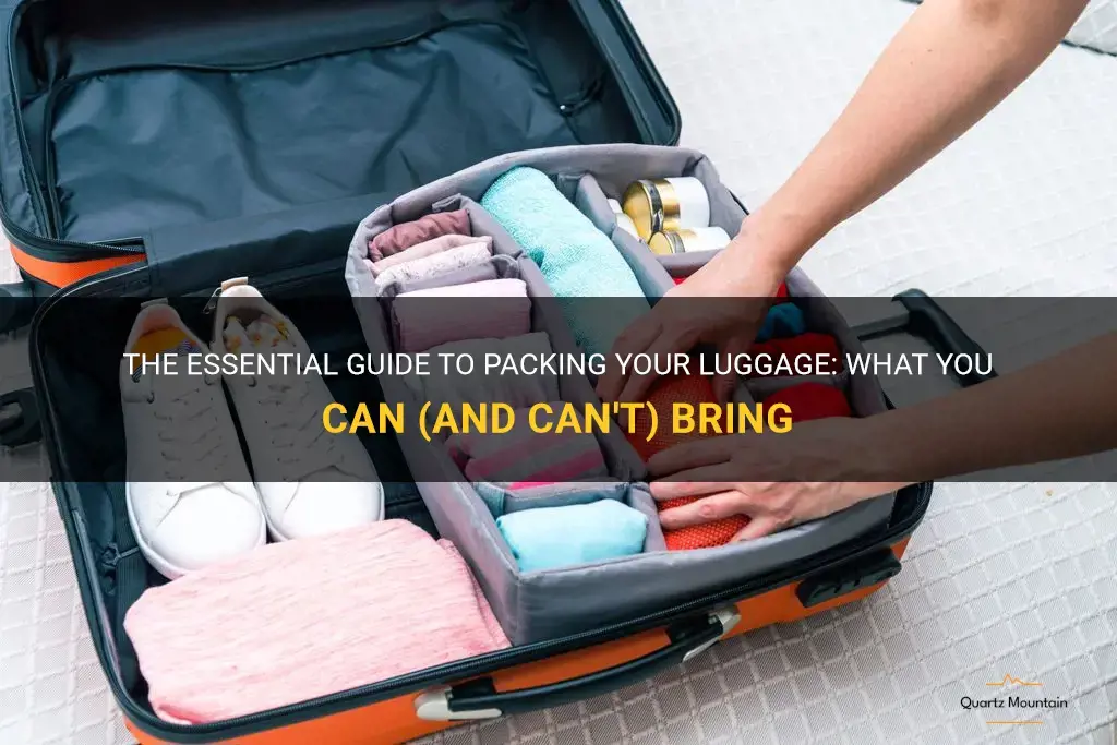 what are we able to pack in luggage