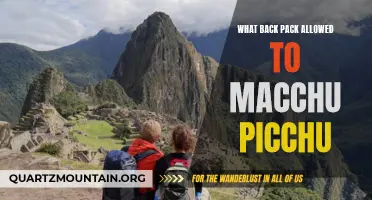 The Ultimate Guide to Backpacks Allowed in Machu Picchu