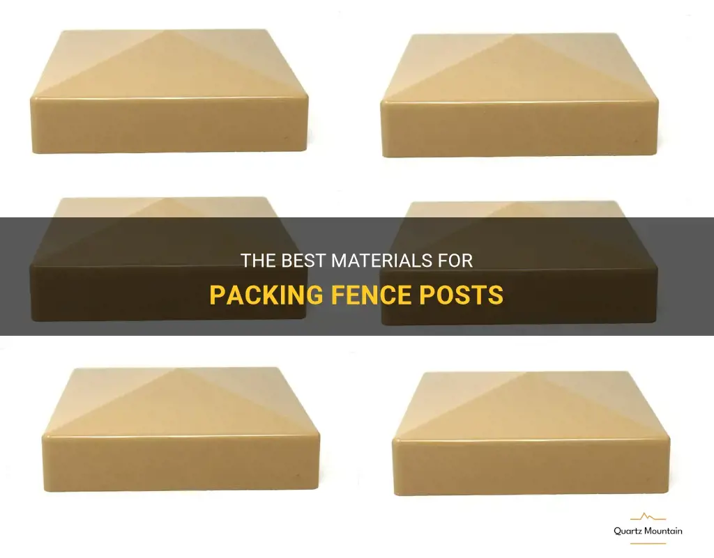 what can I use to pack fence posts