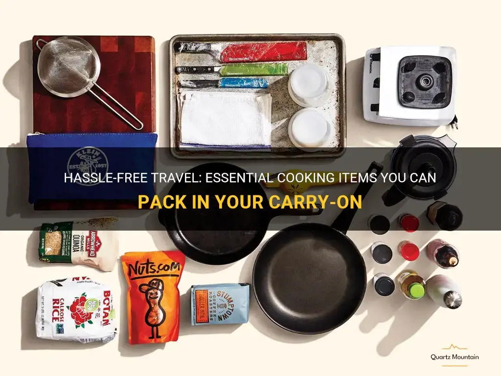 what can you pack to cook with in carry on