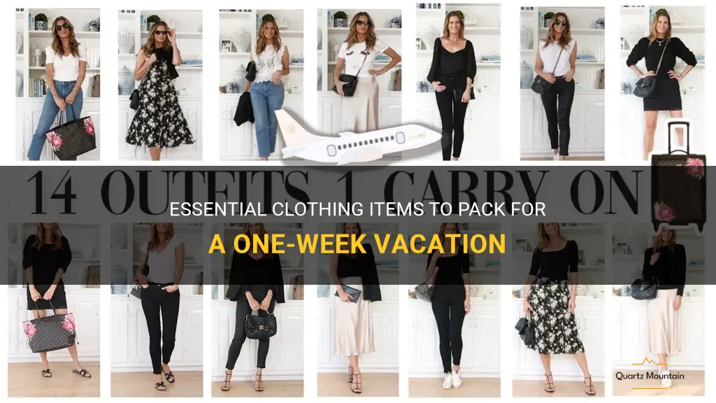 what clothes to pack for 1 week vacation